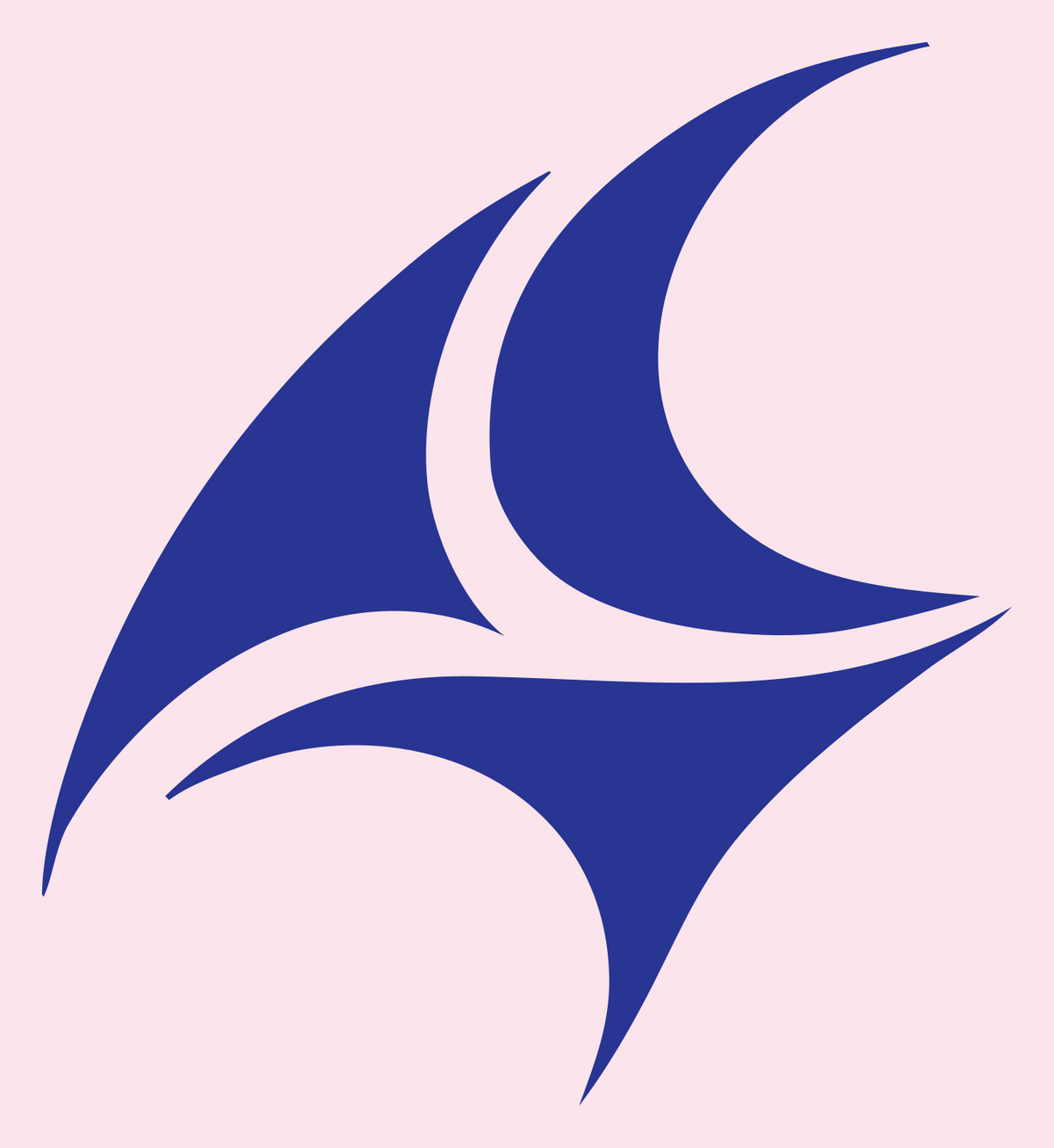 Ship Sails Logo #fce4ec/#283593