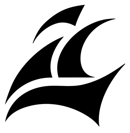 Tall Ship Hand-Drawn Badge