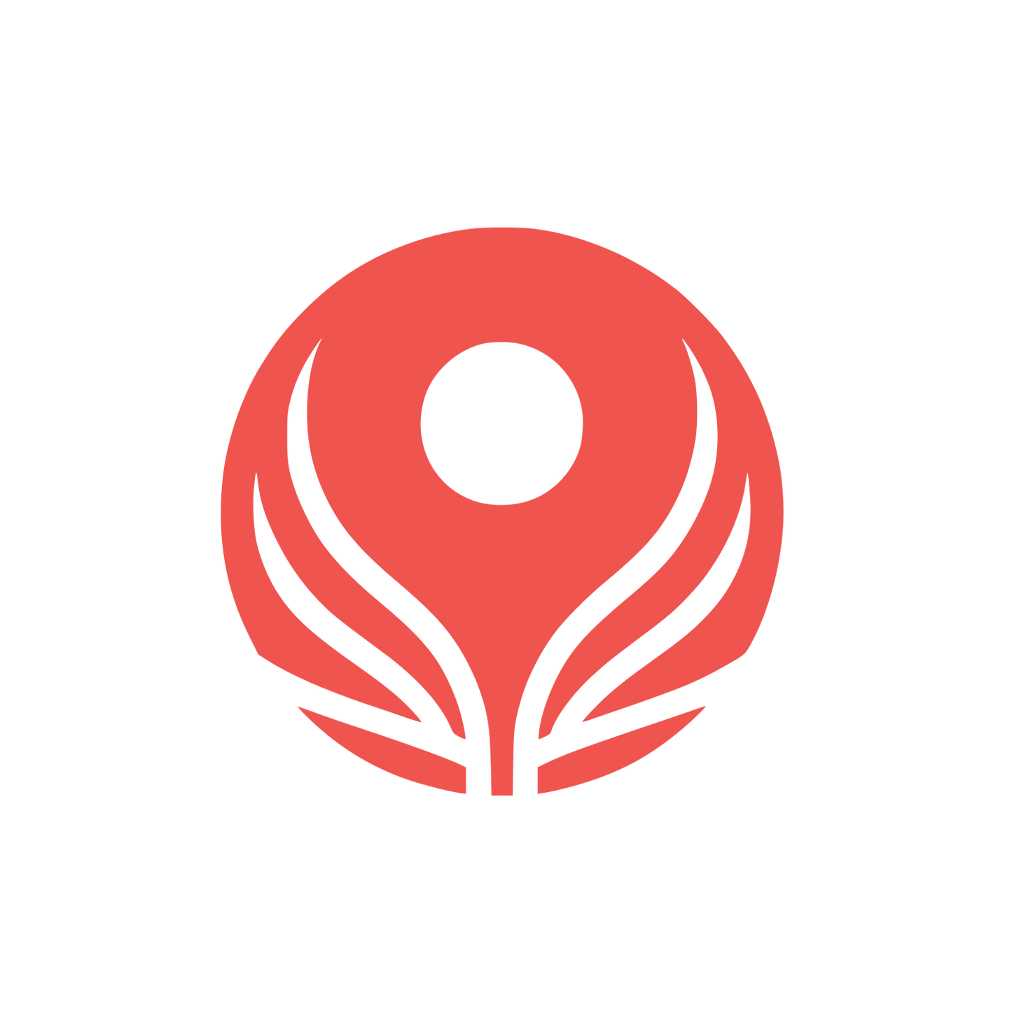 Winged Halo Logo #F0544F