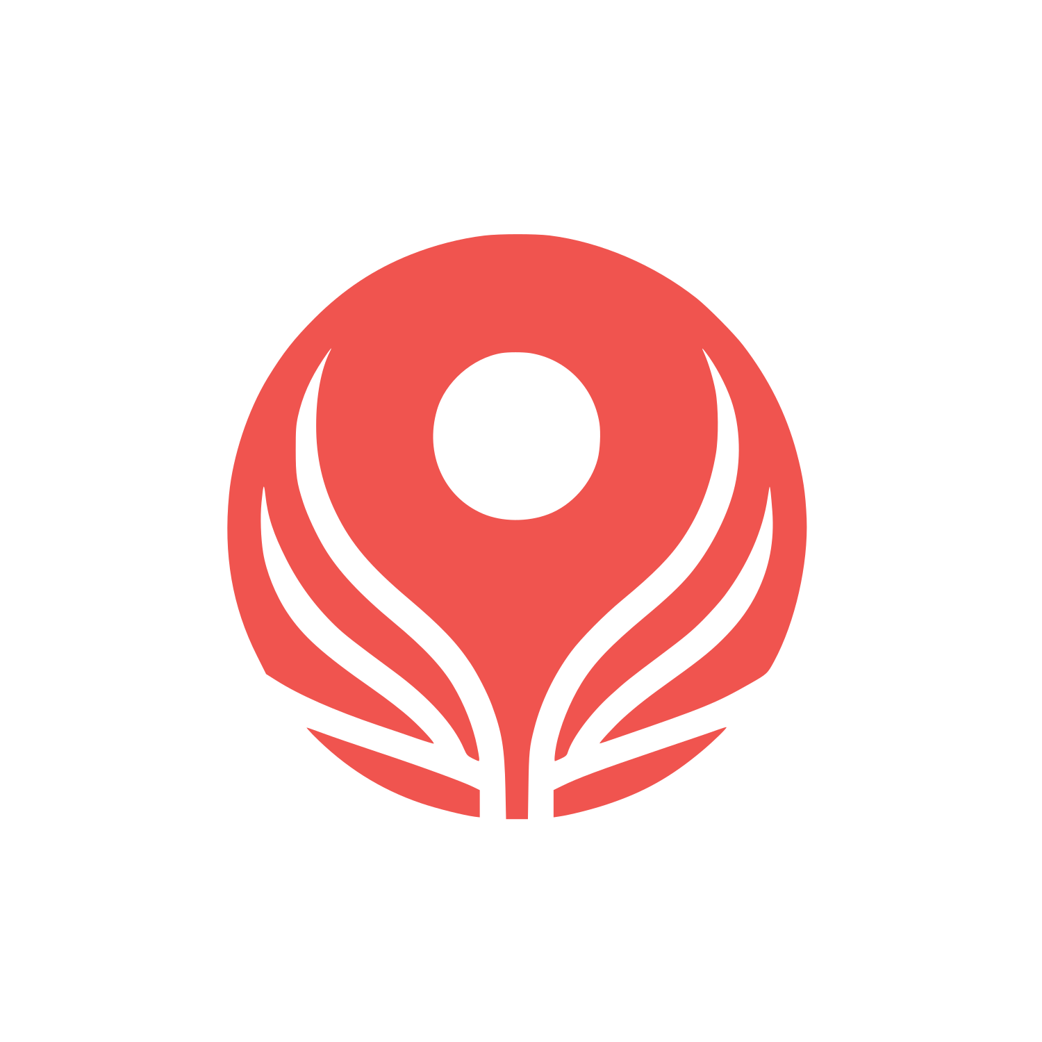 Winged Halo Logo #F0544F
