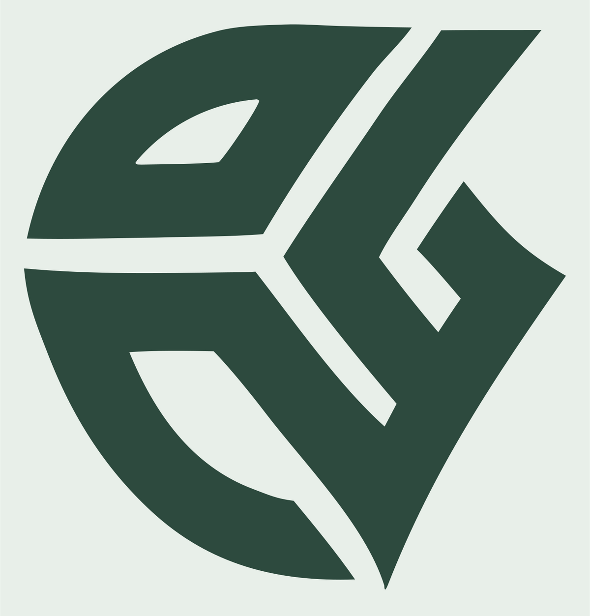 Ship Hull Isometric Mark #e8efe9/#2d4a3e