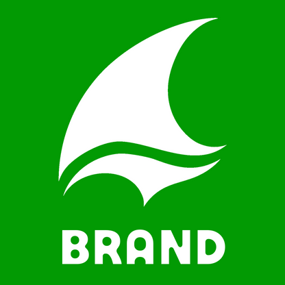 Bold Curved Shark Fin Sail Wave Logo preview