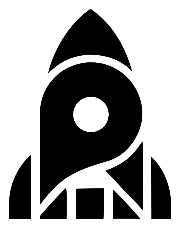 Layered Overlap Bold Rocket Porthole Mark