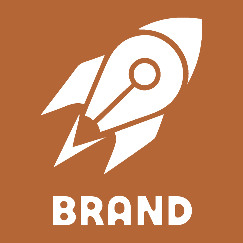 Bold Silhouette Rocket Porthole Launch Icon preview