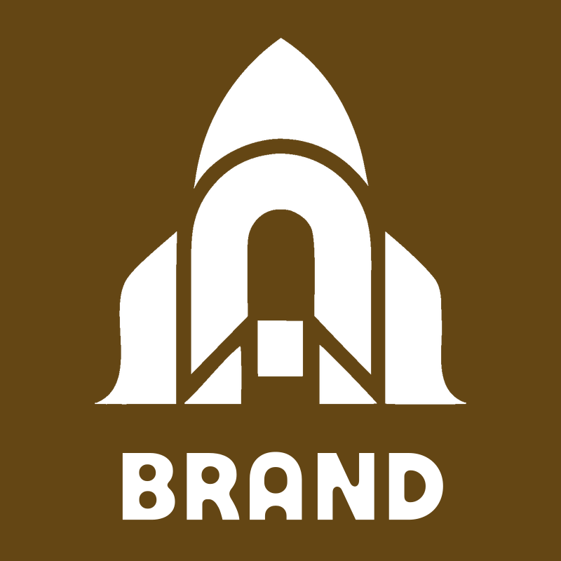 Layered Overlap Rocket Fuselage Arch Badge preview