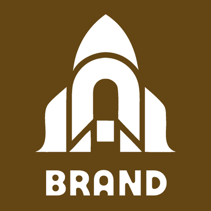 Layered Overlap Rocket Fuselage Arch Badge preview