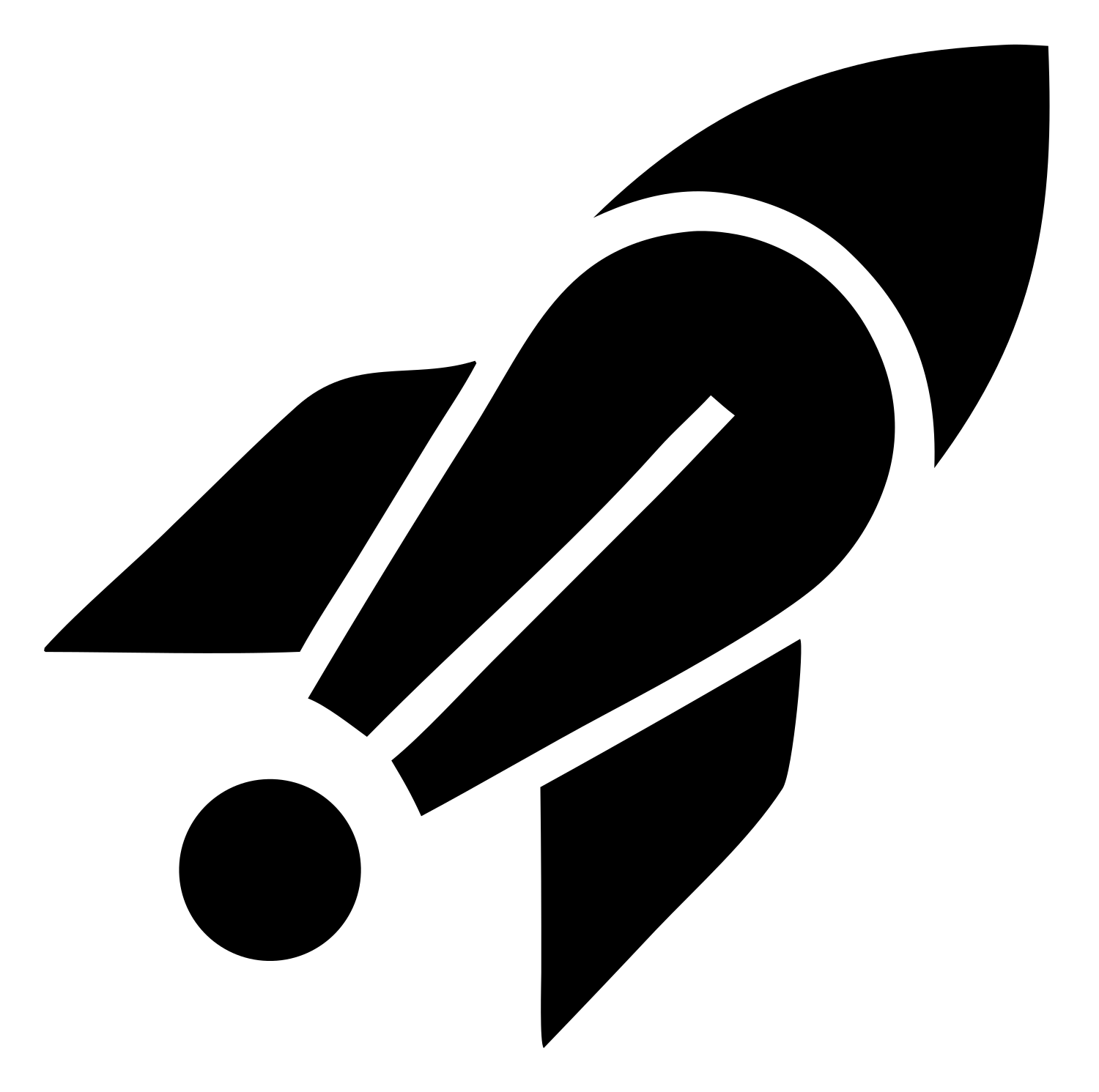 Layered Overlap Rocket Diagonal Streak Crest #ffffff/#000000