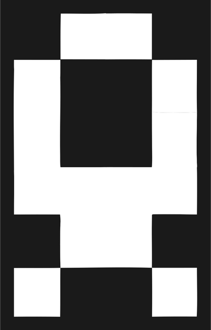 Pixel Art Retro Robot Train Icon #1a1a1a/#ffffff