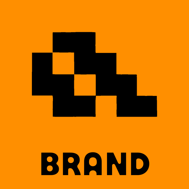 Pixel Block Mosaic Locomotive Emblem preview