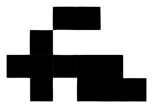 Pixel Grid Side Profile Train Icon