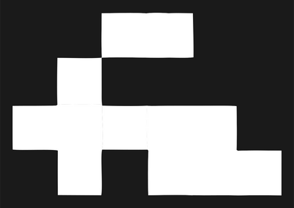 Pixel Grid Side Profile Train Icon #1a1a1a/#ffffff