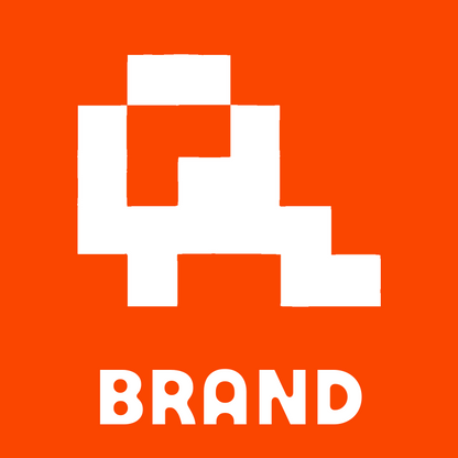 Pixel Block Top-Down Train Engine Logo preview
