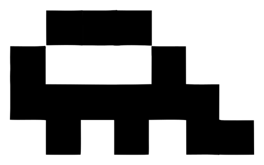 Retro 8-Bit Chunky Train Side Crest