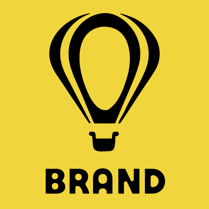 Bold Paneled Hot Air Balloon Flight Icon preview