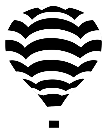 Scalloped Chevron Balloon Ascent Crest