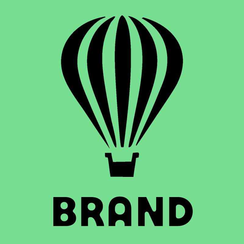 Flat Panel Striped Balloon Basket Icon preview