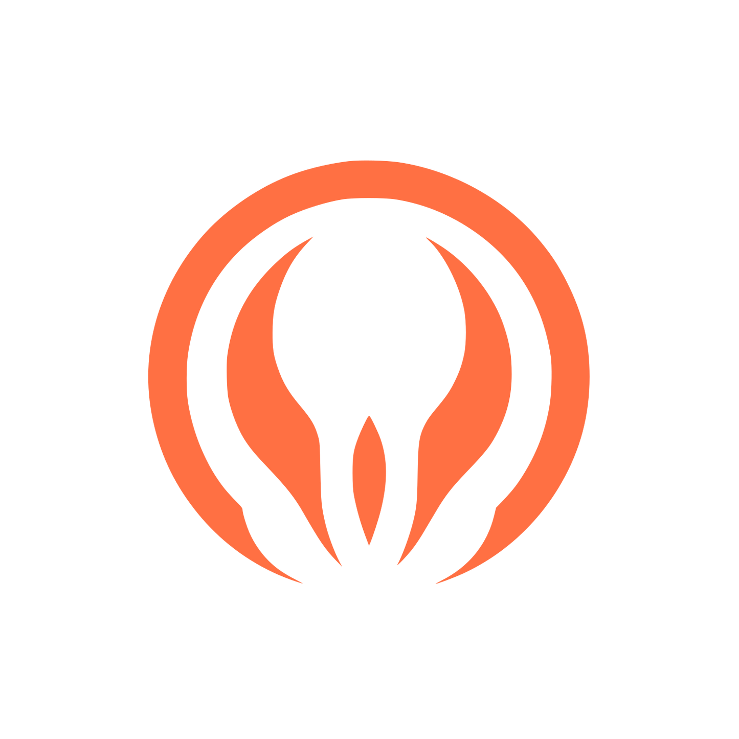 Halo Ring Logo #FF7043