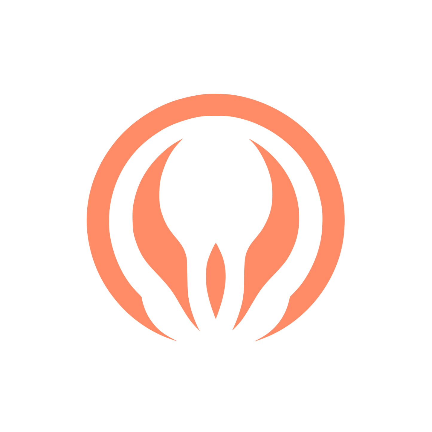 Halo Ring Logo #FF8C66