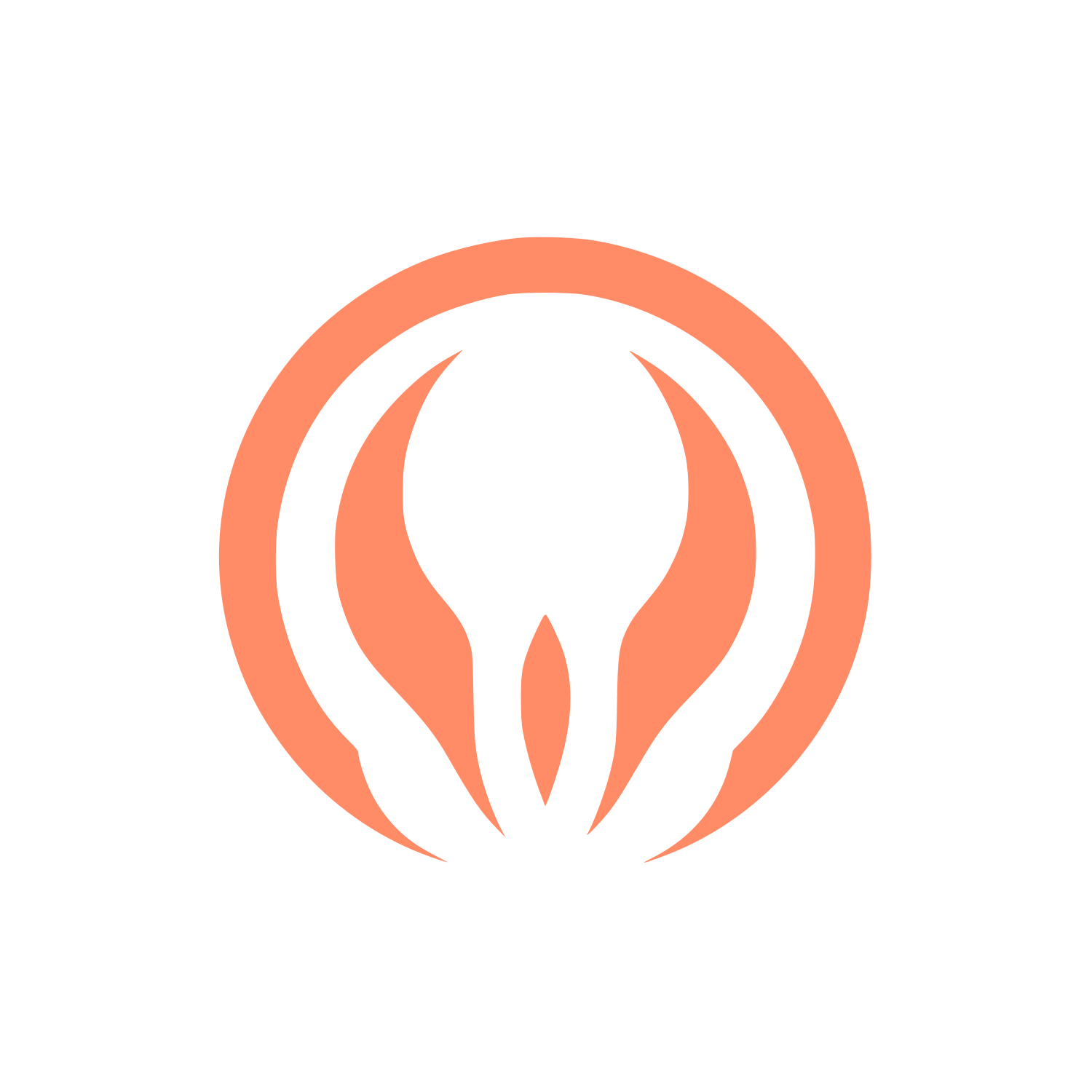 Halo Ring Logo #FF8C66