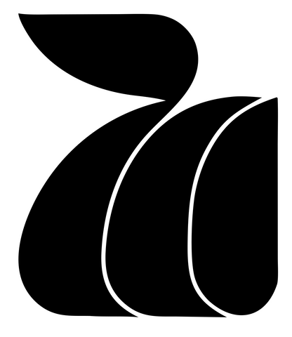 Bold Cat Tail Mark #ffffff/#000000