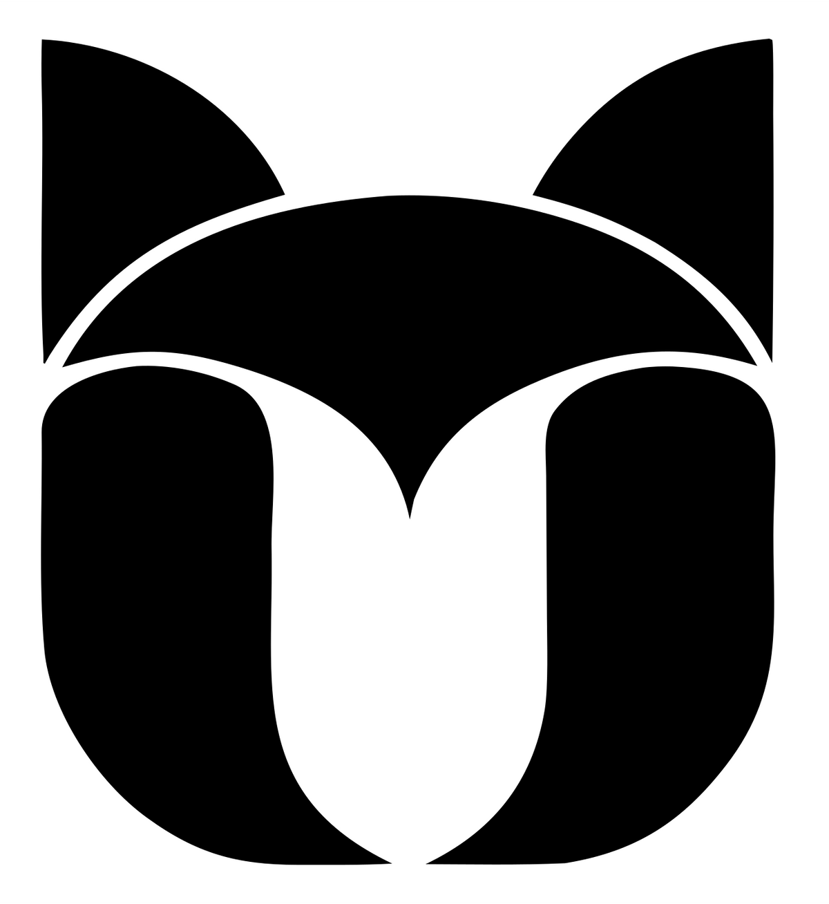 Cat Tulip Bold Mark #ffffff/#000000