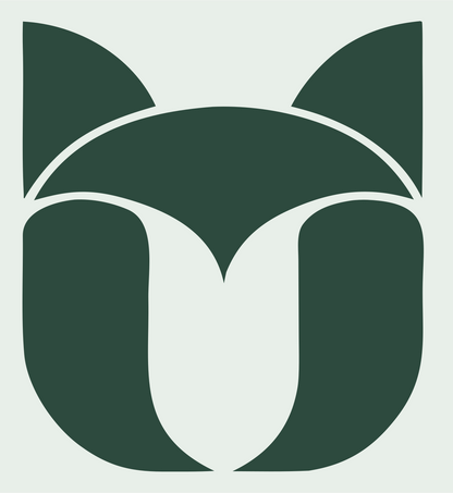 Cat Tulip Bold Mark #e8efe9/#2d4a3e