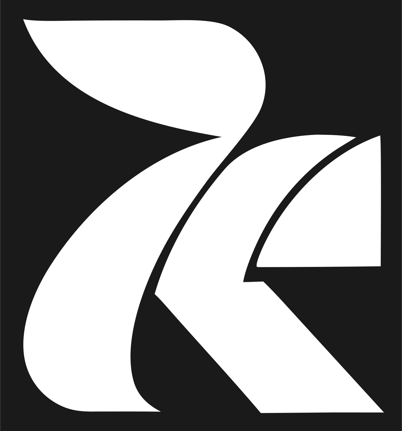 Leaping Cat Logo Mark #1a1a1a/#ffffff