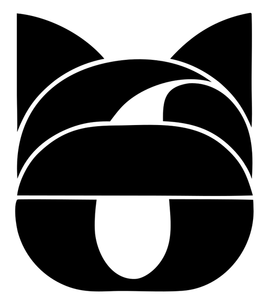Bold Flat-Stacked Cat Tongue Icon