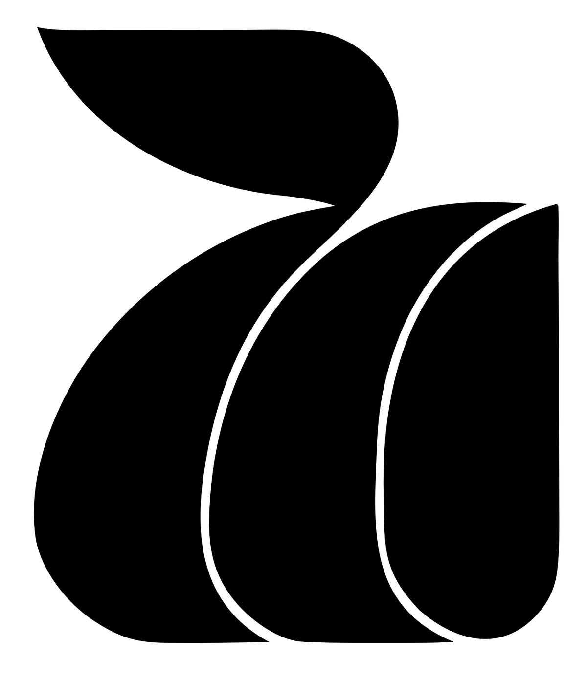 Cat Tail Bold Crest #ffffff/#000000