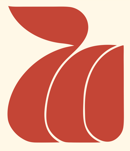 Cat Tail Bold Crest #fff8e7/#c44536