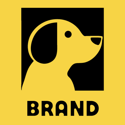 Negative Space Beagle Side Profile Badge preview