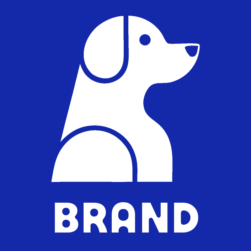 Negative Space Sitting Labrador Side Profile Badge preview