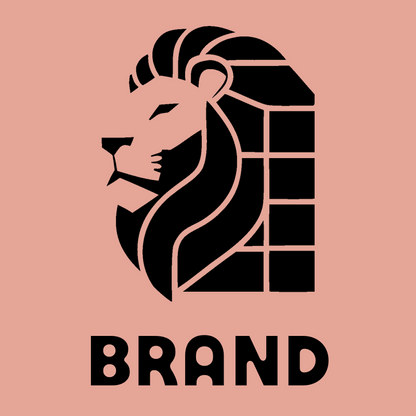 Brutalist Segmented Mane Side Profile Lion Mark preview