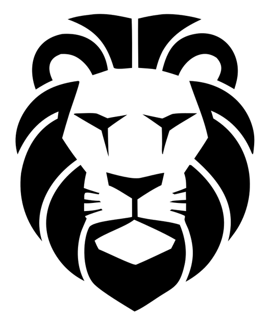 Brutalist Flat Mane Frontal Lion Crest