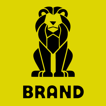 Brutalist Seated Full Body Lion Crest preview