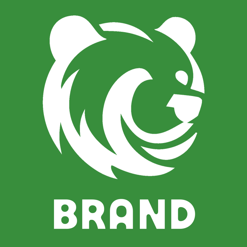 Hand-Drawn Swooping Grizzly Head Mark preview