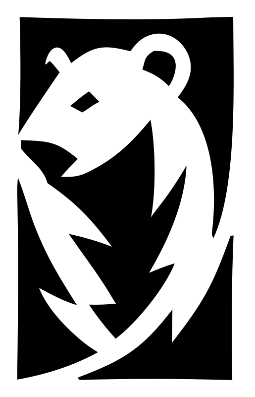Hand-Drawn Prowling Bear Rectangle Mark