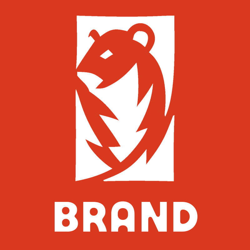 Hand-Drawn Prowling Bear Rectangle Mark preview