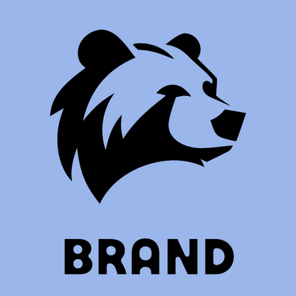 Bold Side Profile Grizzly Bear Mark preview