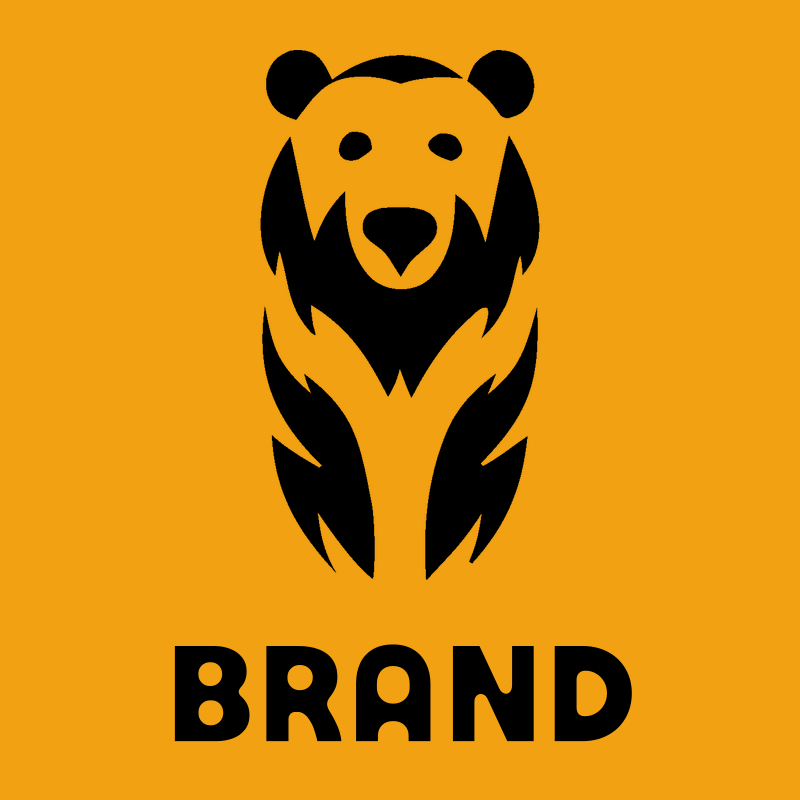 Hand-Drawn Seated Grizzly Bear Mark preview