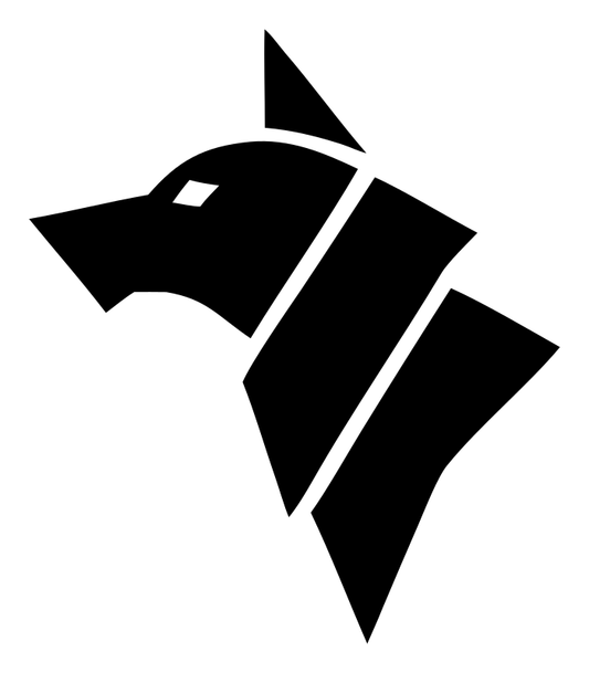Sliced Layered Wolf Head Side Mark