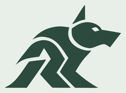 Layered Overlap Stalking Wolf Predator Mark #e8efe9/#2d4a3e