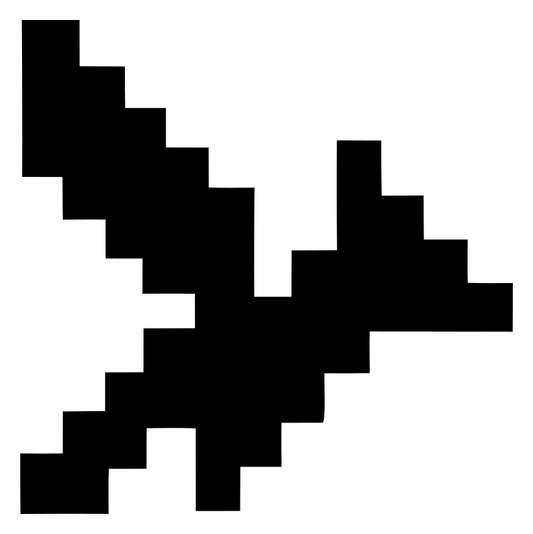 Pixel Art 8-Bit Fox Body Mark