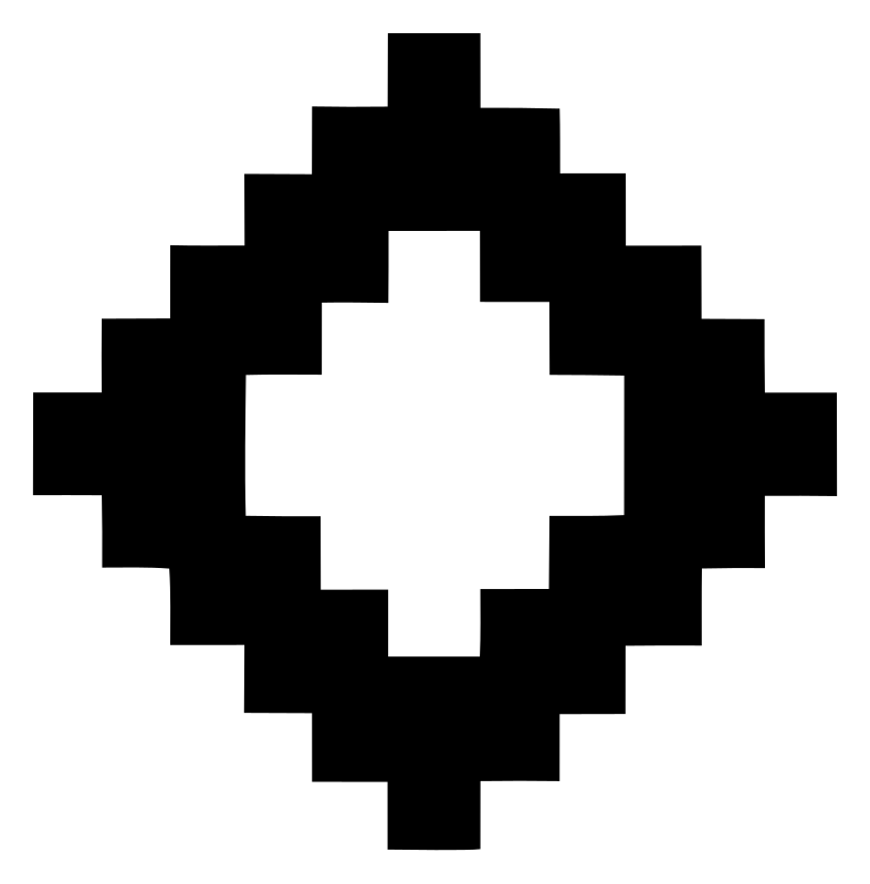Pixel Art Diamond Fox Mark