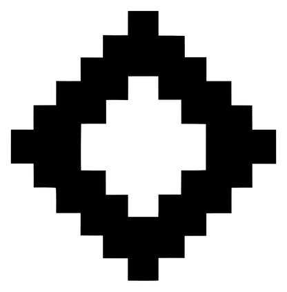 Pixel Art Diamond Fox Mark