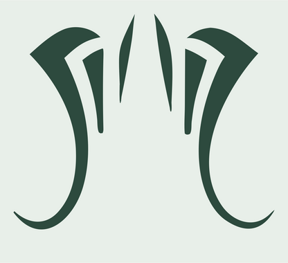 Curling Wings Butterfly Icon #e8efe9/#2d4a3e