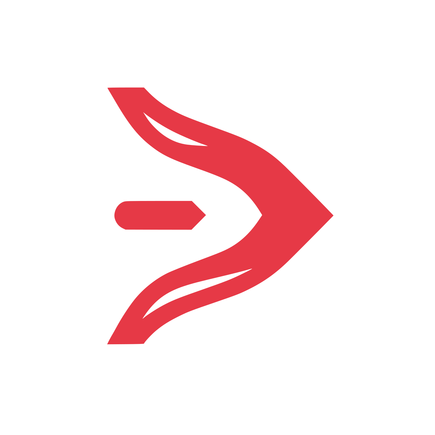 Arrow Logo #E63946