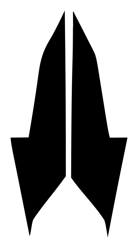 Praying Hands Arrow Icon