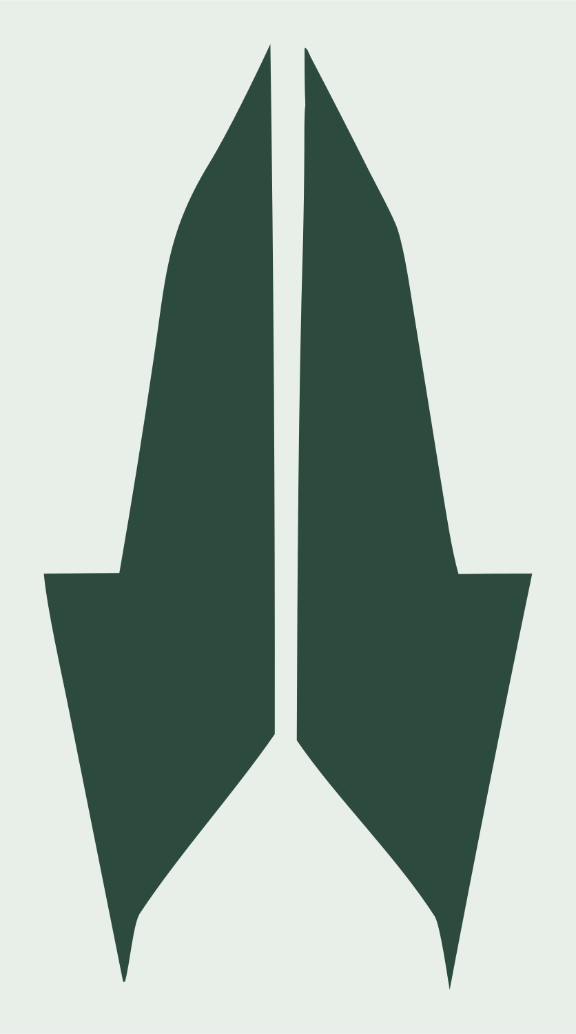 Praying Hands Arrow Icon #e8efe9/#2d4a3e
