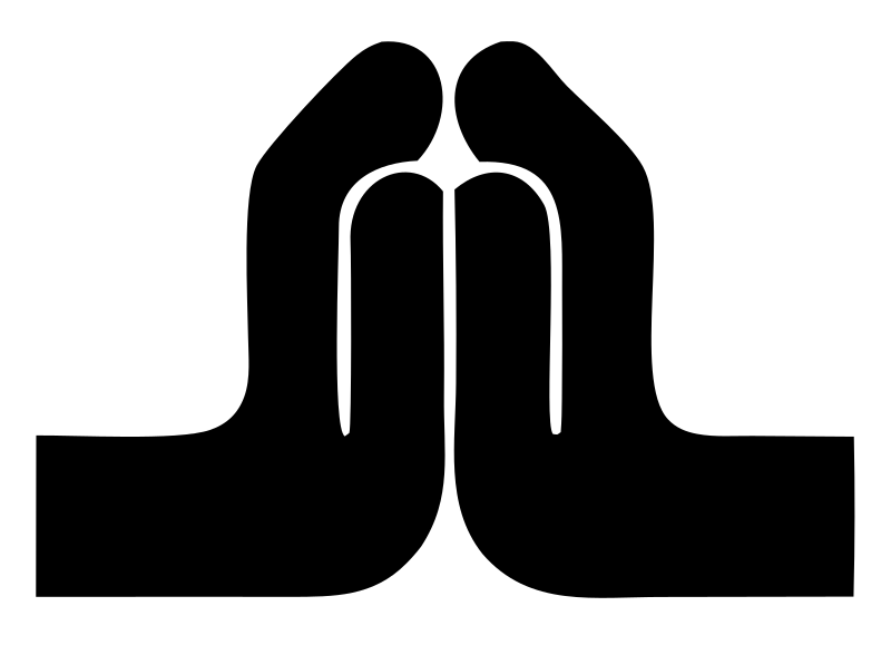 Namaste Hands Flat Design